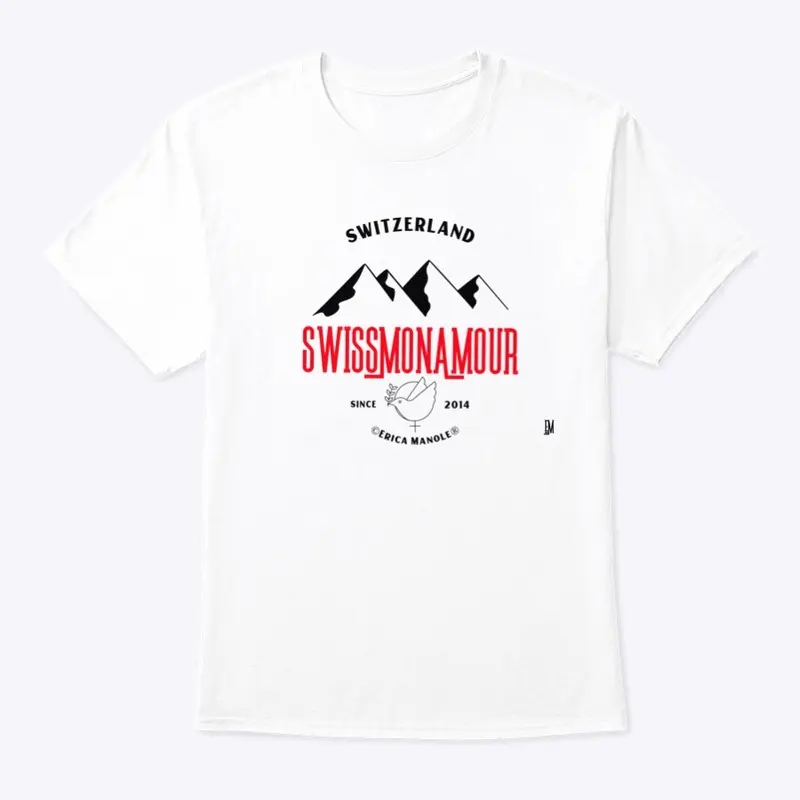 SWISSMONAMOUR Red/Mountains Design Black